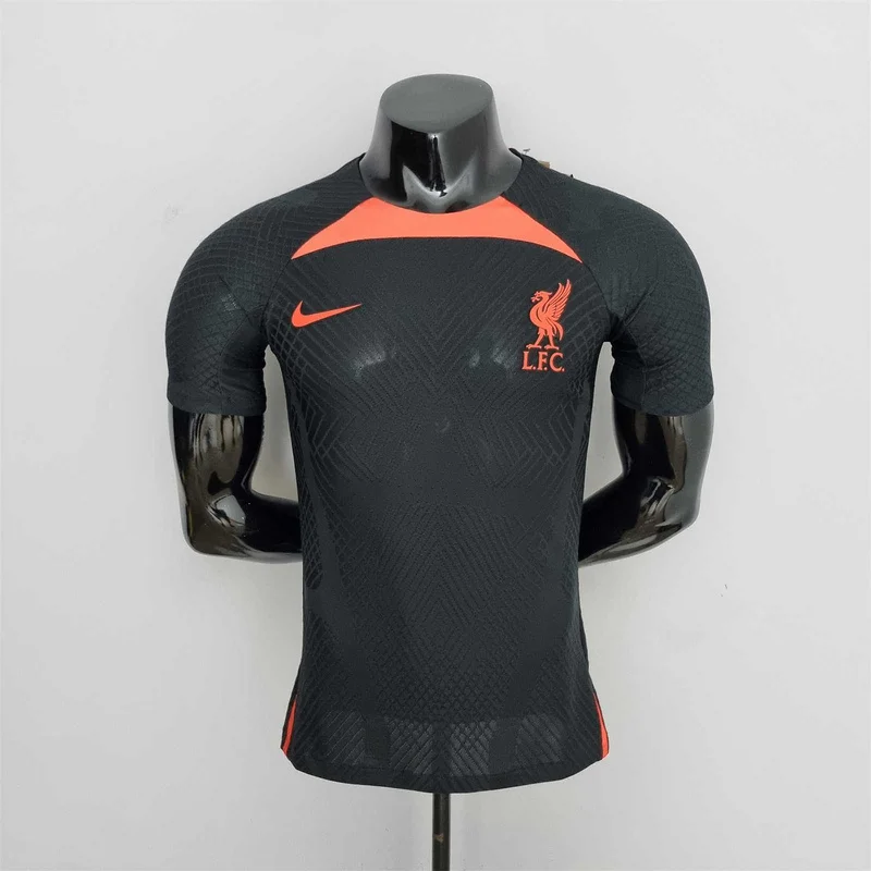 22-23 Liverpool jersey black with orange training suit player version