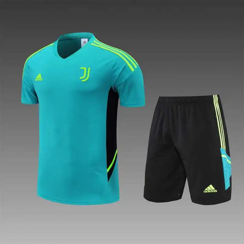 22-23 Juventus jersey Training Suit Short Sleeve Kit Blue