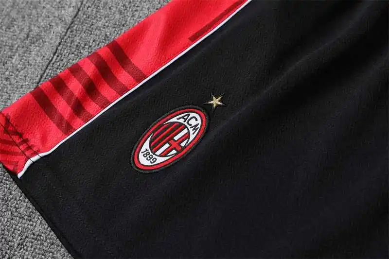 22-23 Ac Milan Training Suit Short Sleeve Kit Red