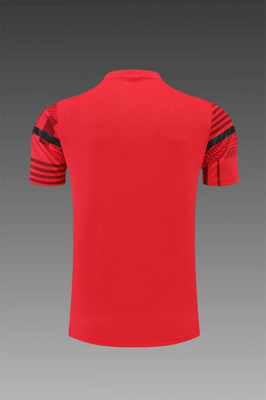 22-23 Ac Milan Training Suit Short Sleeve Kit Red