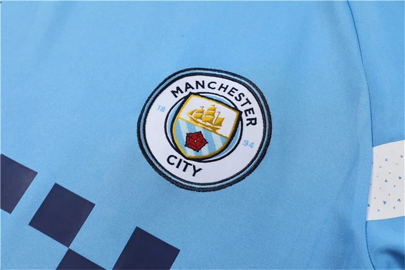 22-23 Manchester City Training Kit Blue