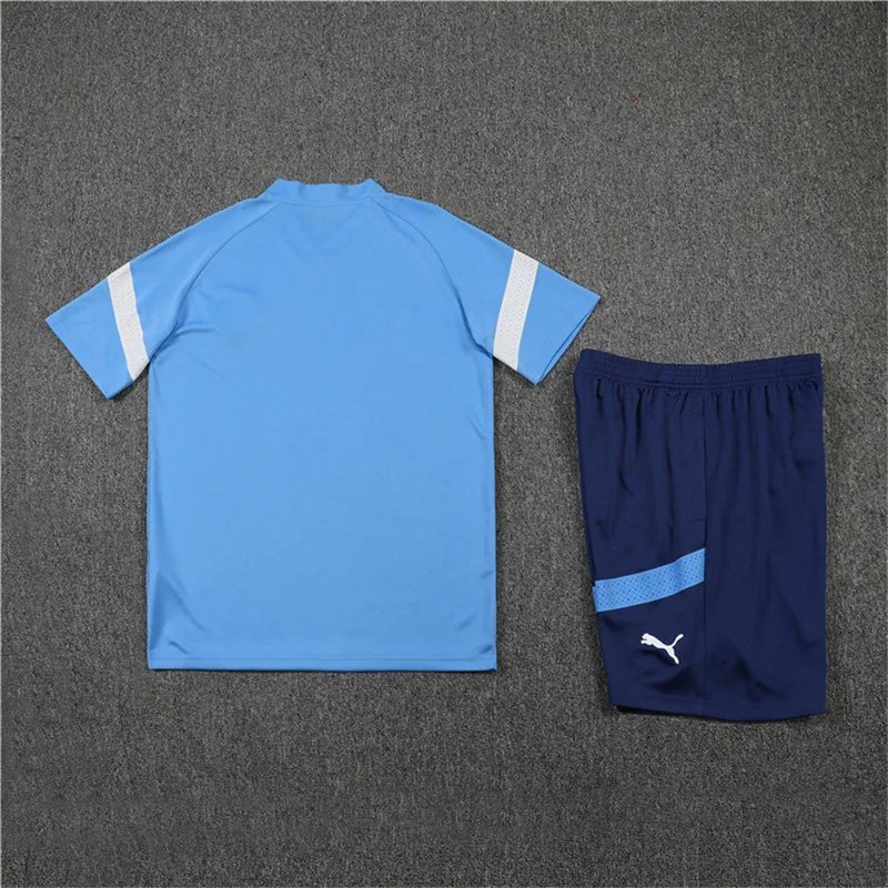 22-23 Manchester City Training Kit Blue