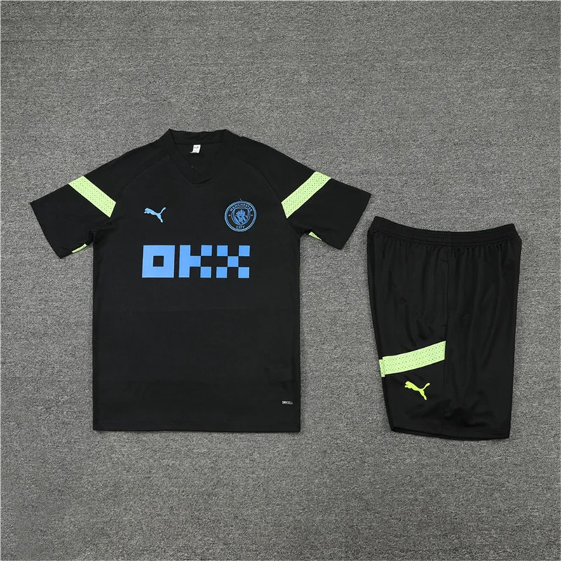 22-23 Manchester City Training Kit Black