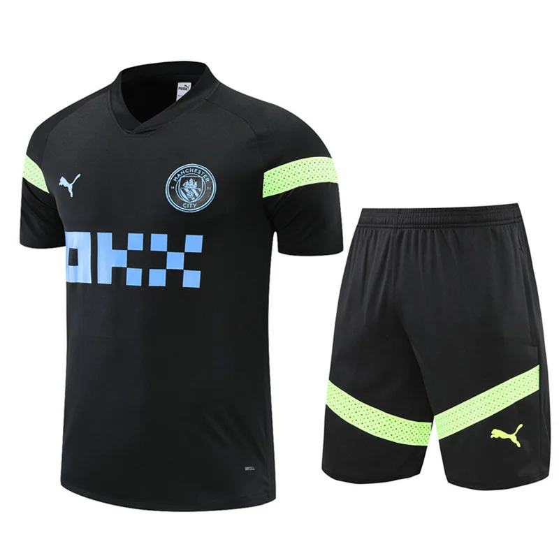 22-23 Manchester City Training Kit Black