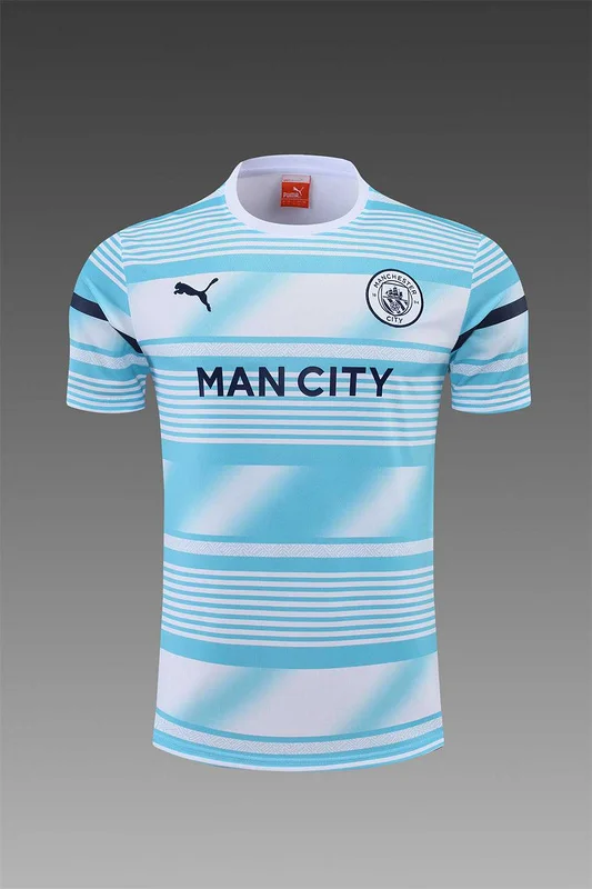 22-23 Manchester City Training Kit Wear White Blue