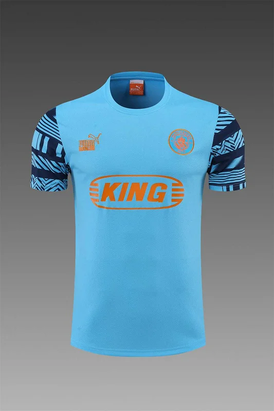 22-23 Manchester City Training Kit Wear Blue