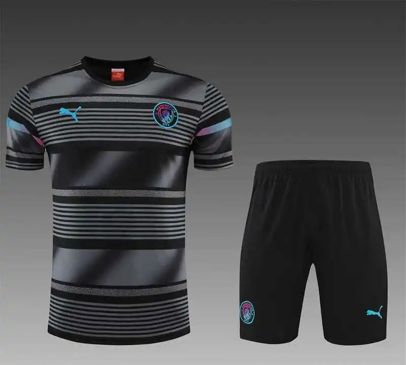 22-23 Manchester City Training Kit Wear Black