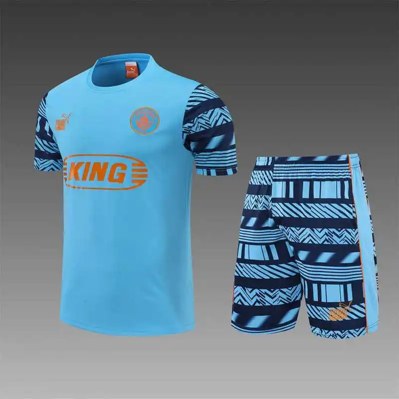 22-23 Manchester City Training Kit Wear Blue