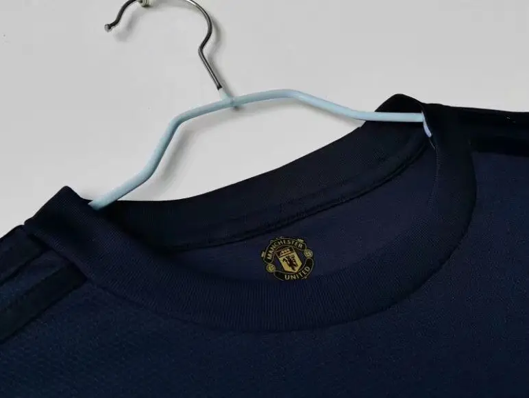 1968 Manchester City jersey dark blue long sleeve