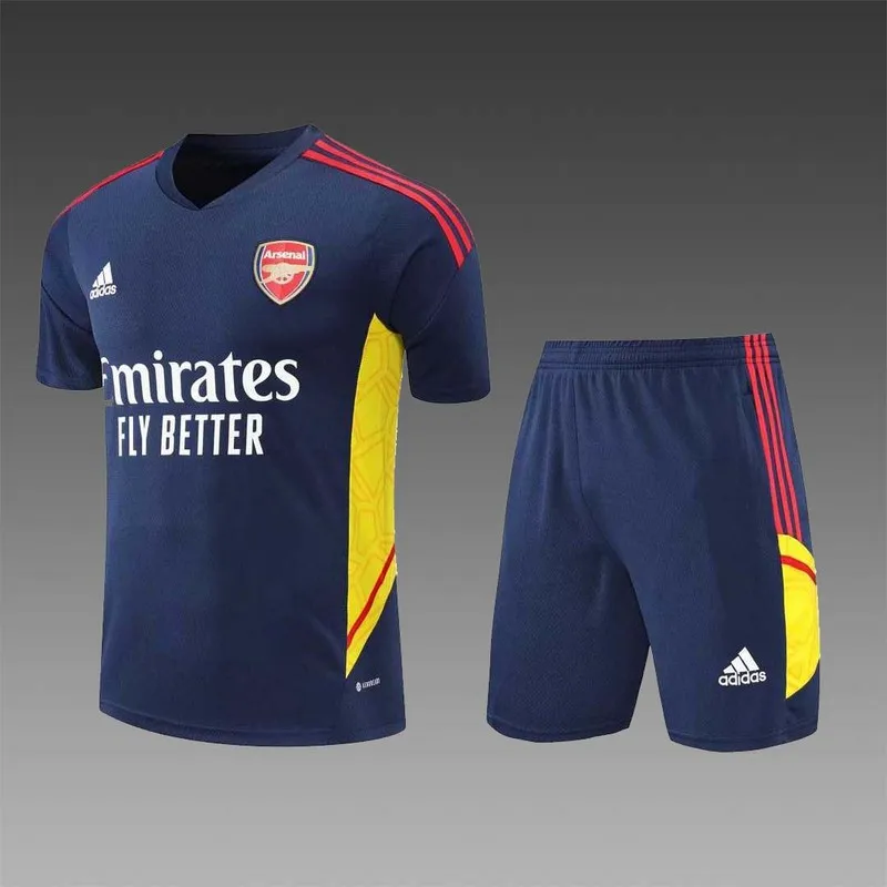 22-23 Arsenal Training Suit Short Sleeve Kit Royal Blue