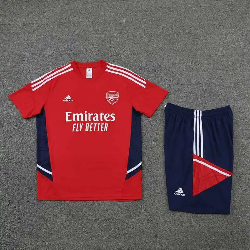 22-23 Arsenal Training Suit Short Sleeve Kit Red