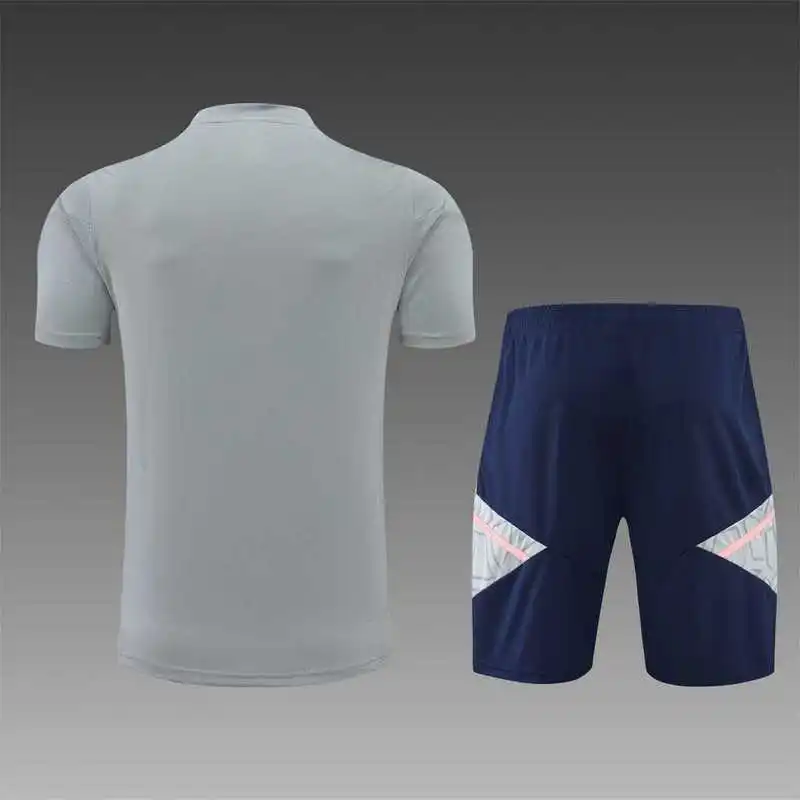 22-23 Arsenal training suit short sleeve kit Grey