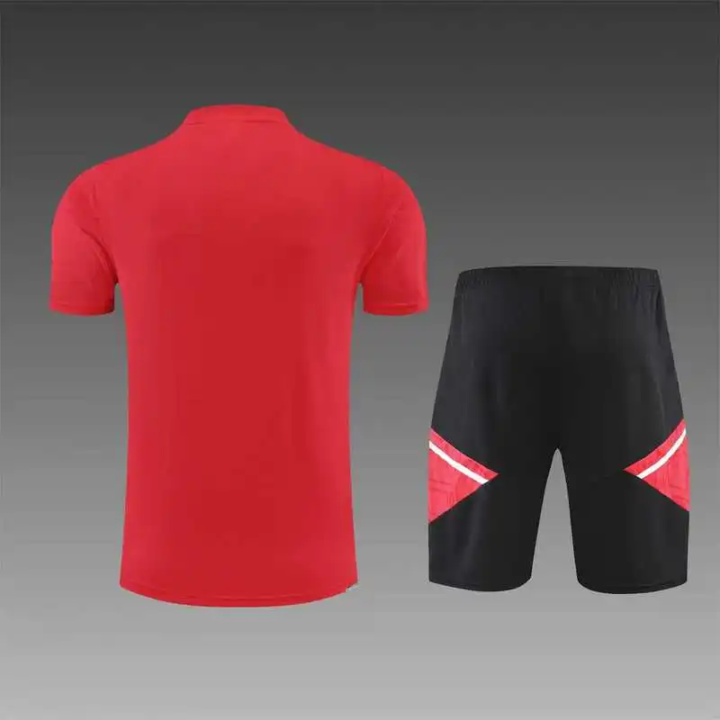 22-23 Manchester United jersey Training Suit Short Sleeve Kit Red