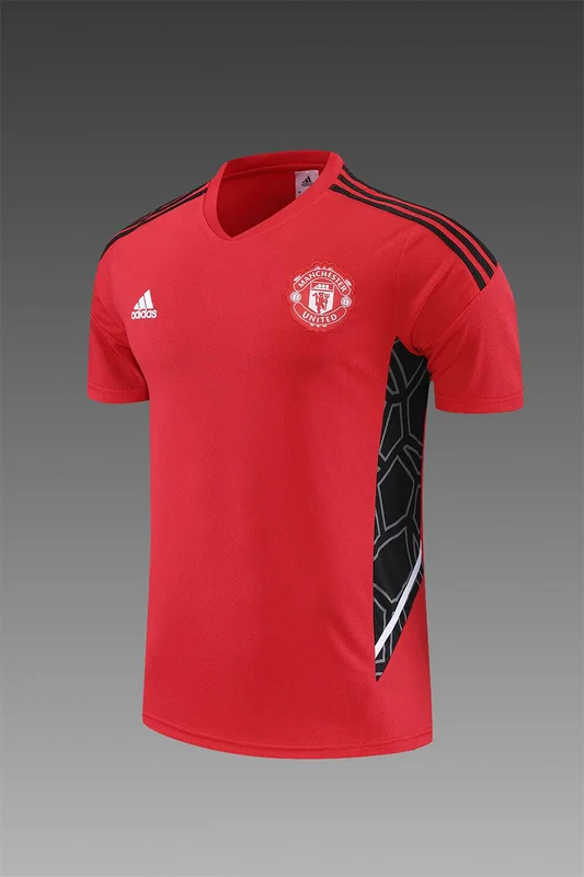 22-23 Manchester United jersey Training Suit Short Sleeve Kit Red