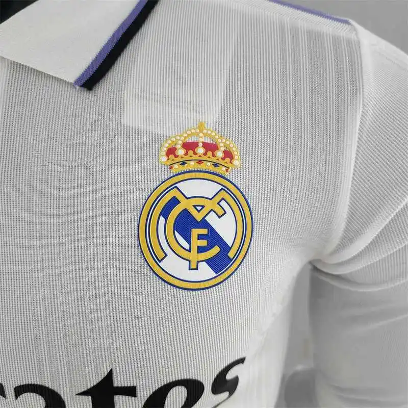 22-23 Real Madrid jersey long sleeve home player version