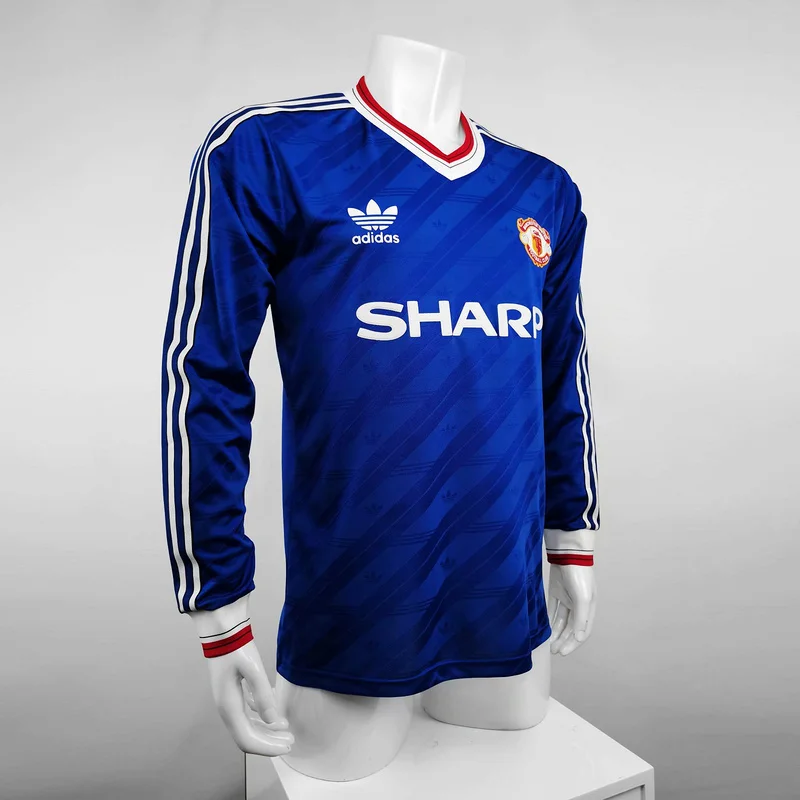 86-88 Manchester United jersey away long sleeve player version