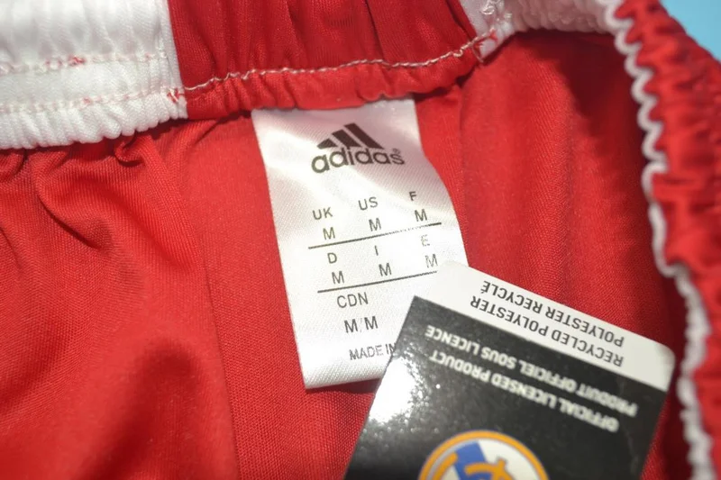 11-12 Real Madrid shorts red