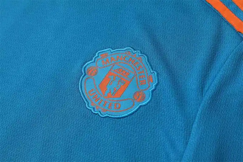 22-23 Manchester United jersey Training Suit Short Sleeve Kit Blue