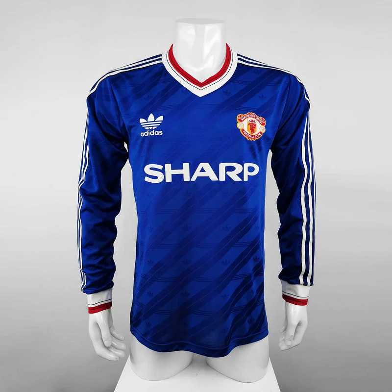 86-88 Manchester United jersey away long sleeve player version