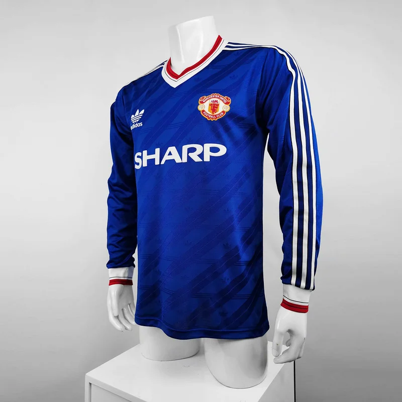 86-88 Manchester United jersey away long sleeve player version