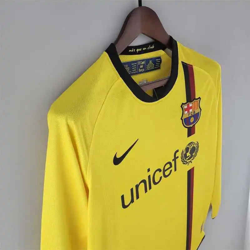 08-09 Barcelona jersey away long sleeve