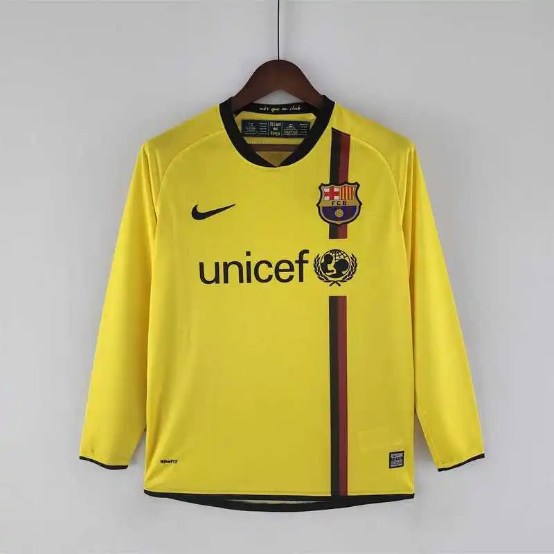 08-09 Barcelona jersey away long sleeve