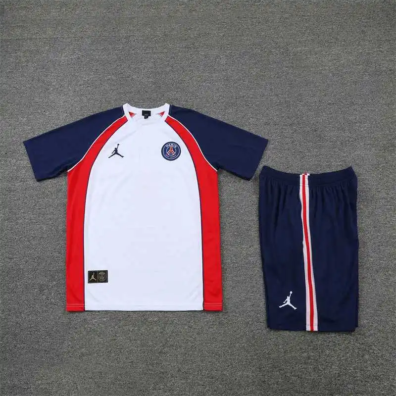 22-23 PSG training suit short sleeve kit White Blue Red