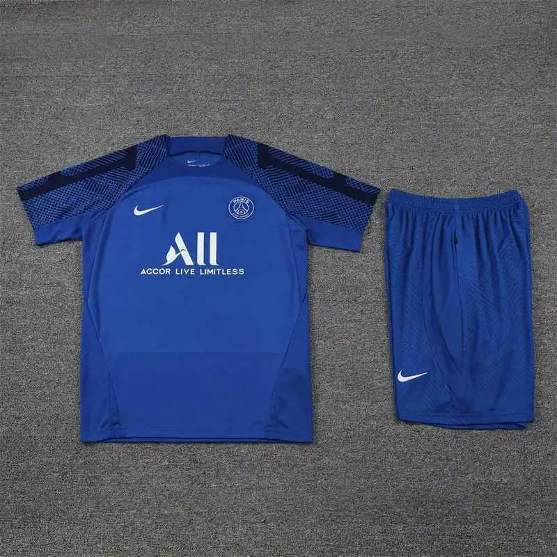 22-23 PSG training suit short sleeve kit blue