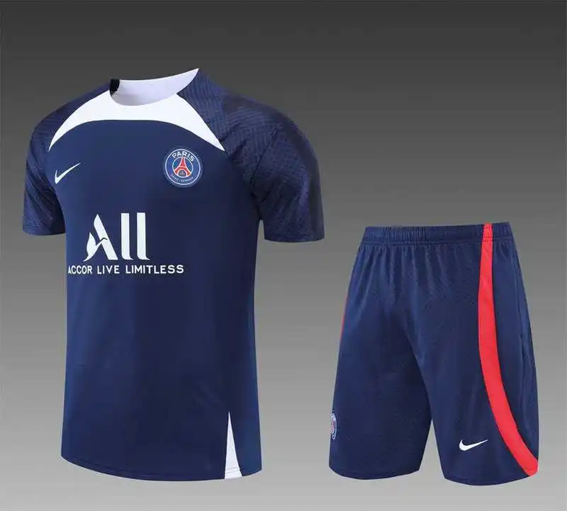 22-23 PSG Training suit Short Sleeve Kit Blue