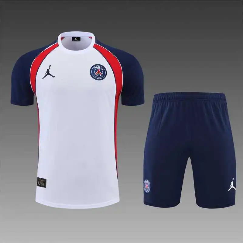 22-23 PSG training suit short sleeve kit White Blue Red