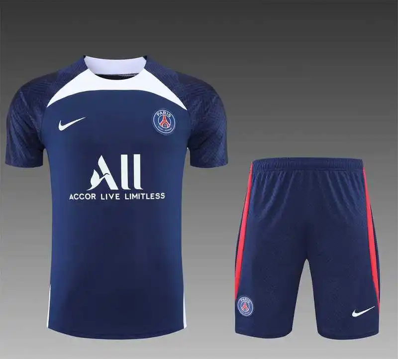 22-23 PSG Training suit Short Sleeve Kit Blue