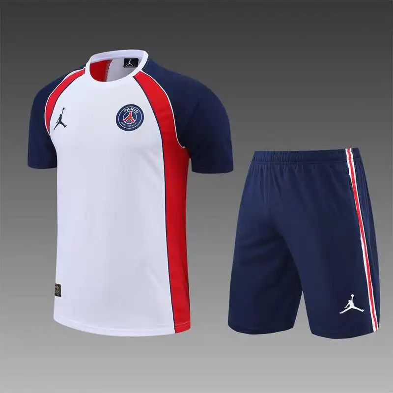 22-23 PSG training suit short sleeve kit White Blue Red