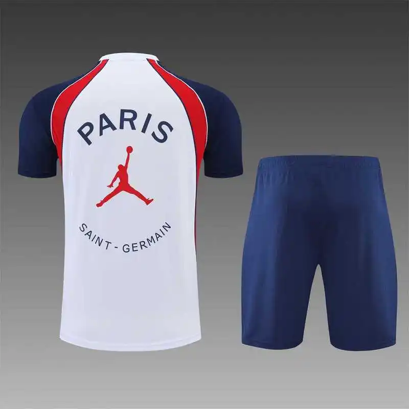 22-23 PSG training suit short sleeve kit White Blue Red