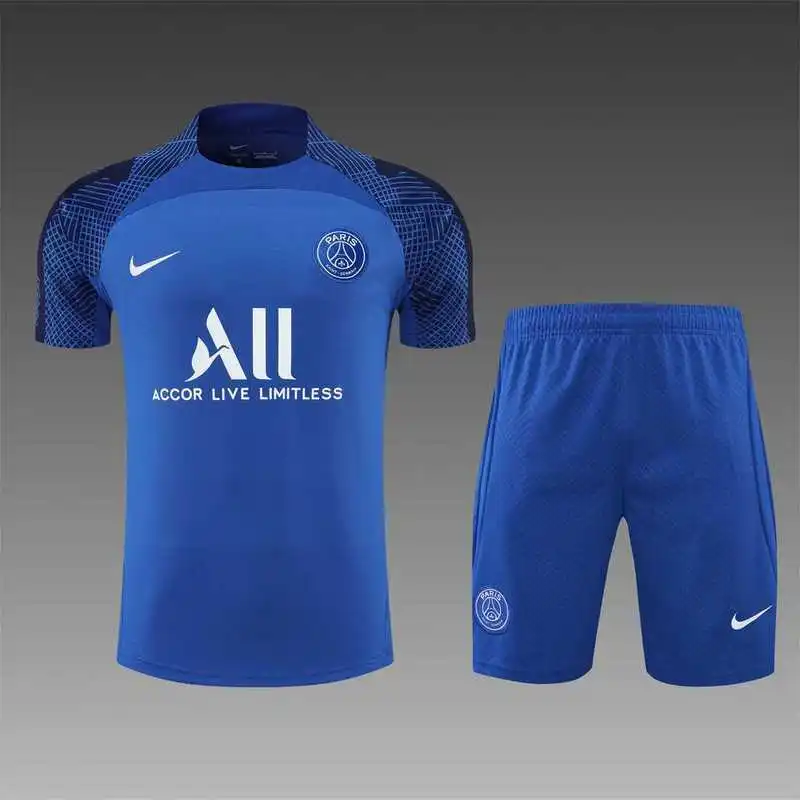 22-23 PSG training suit short sleeve kit blue