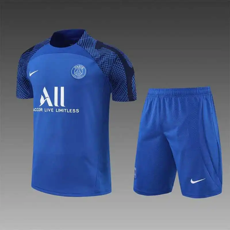 22-23 PSG training suit short sleeve kit blue