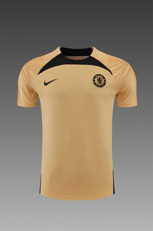 22-23 Chelsea Training jersey Short Sleeve Kit Gold