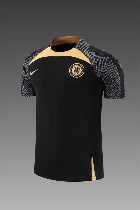 22-23 Chelsea training jersey suit short sleeve kit black