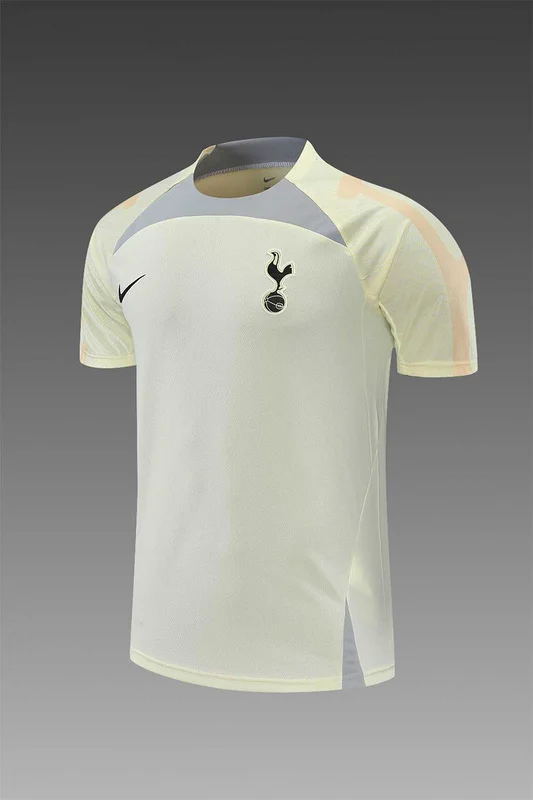 22-23 Tottenham jersey training suit short sleeve kit Beige