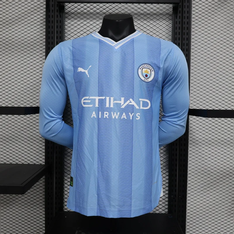 23-24 Manchester City jersey home long sleeve player version