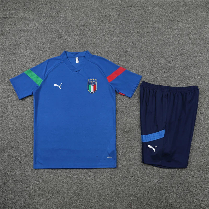 2022 Italy jersey training suit blue