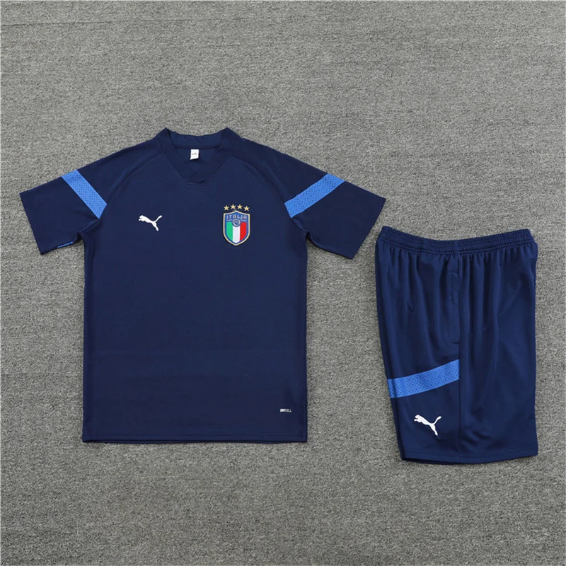 2022 Italy jersey training suit blue