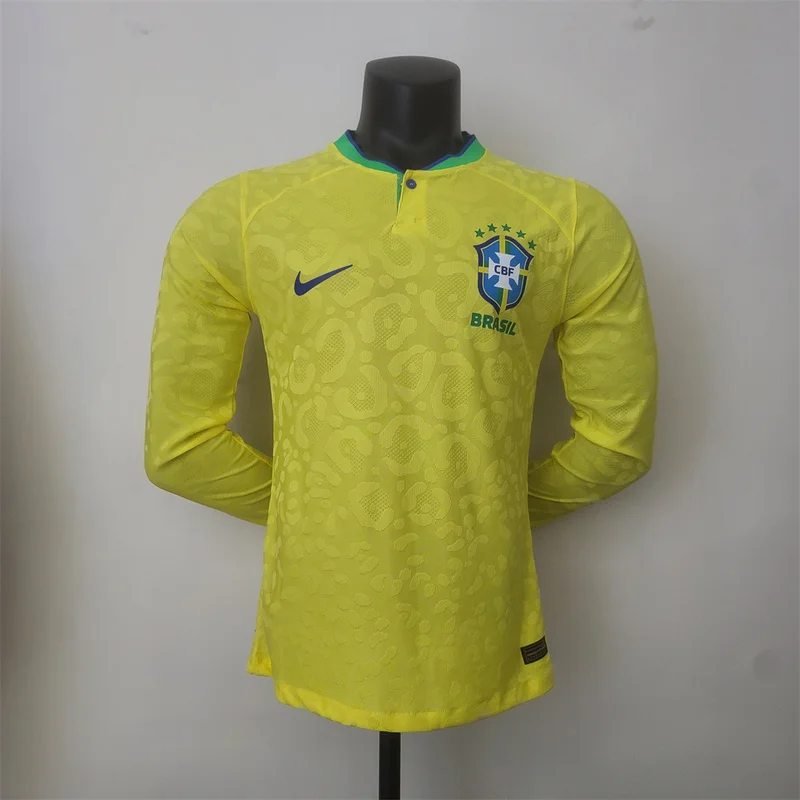 2022 Brasil home long sleeve player version