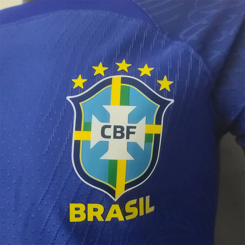 2022 Brazil jersey away player version long sleeve