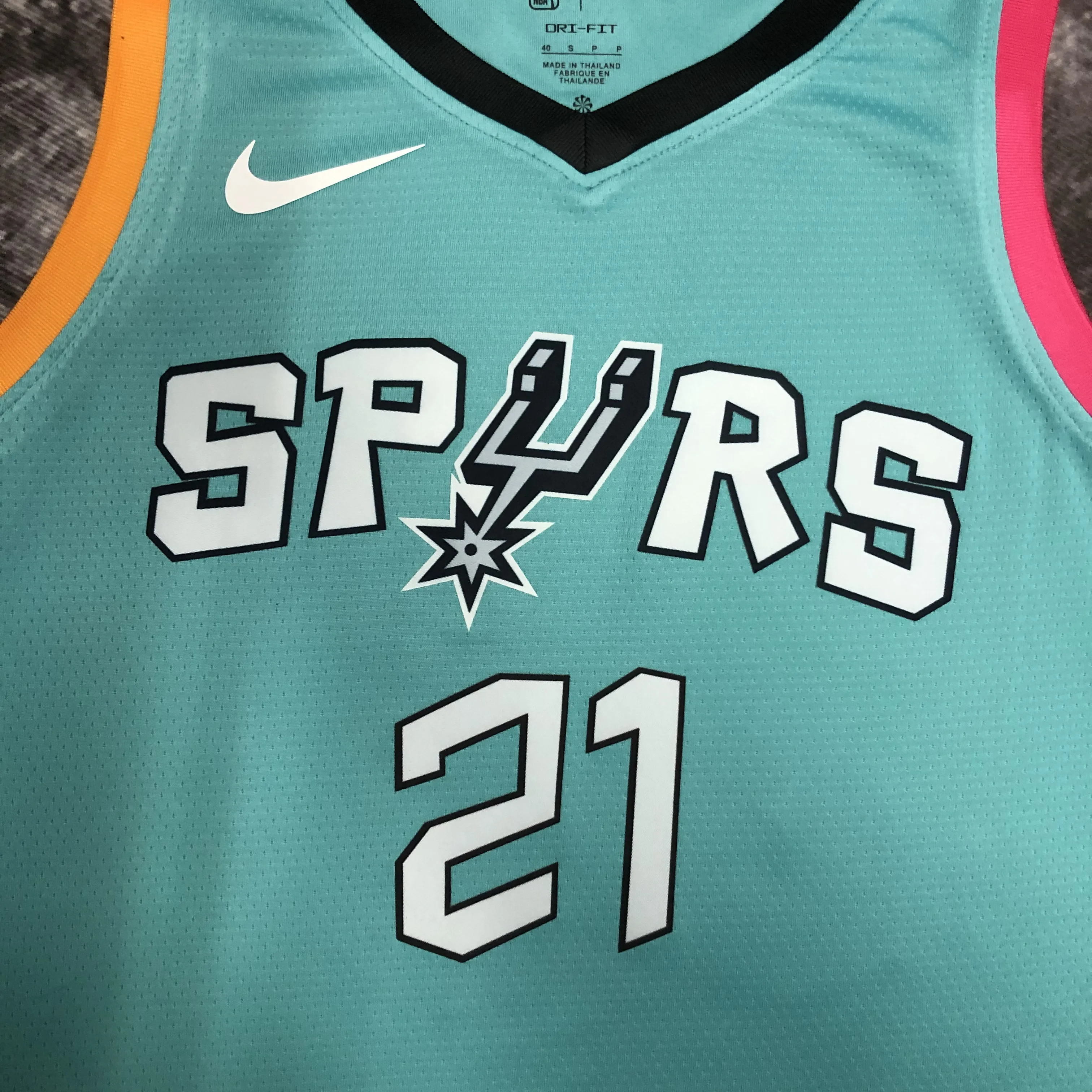 2023 Spurs City Edition No. 21 Duncan