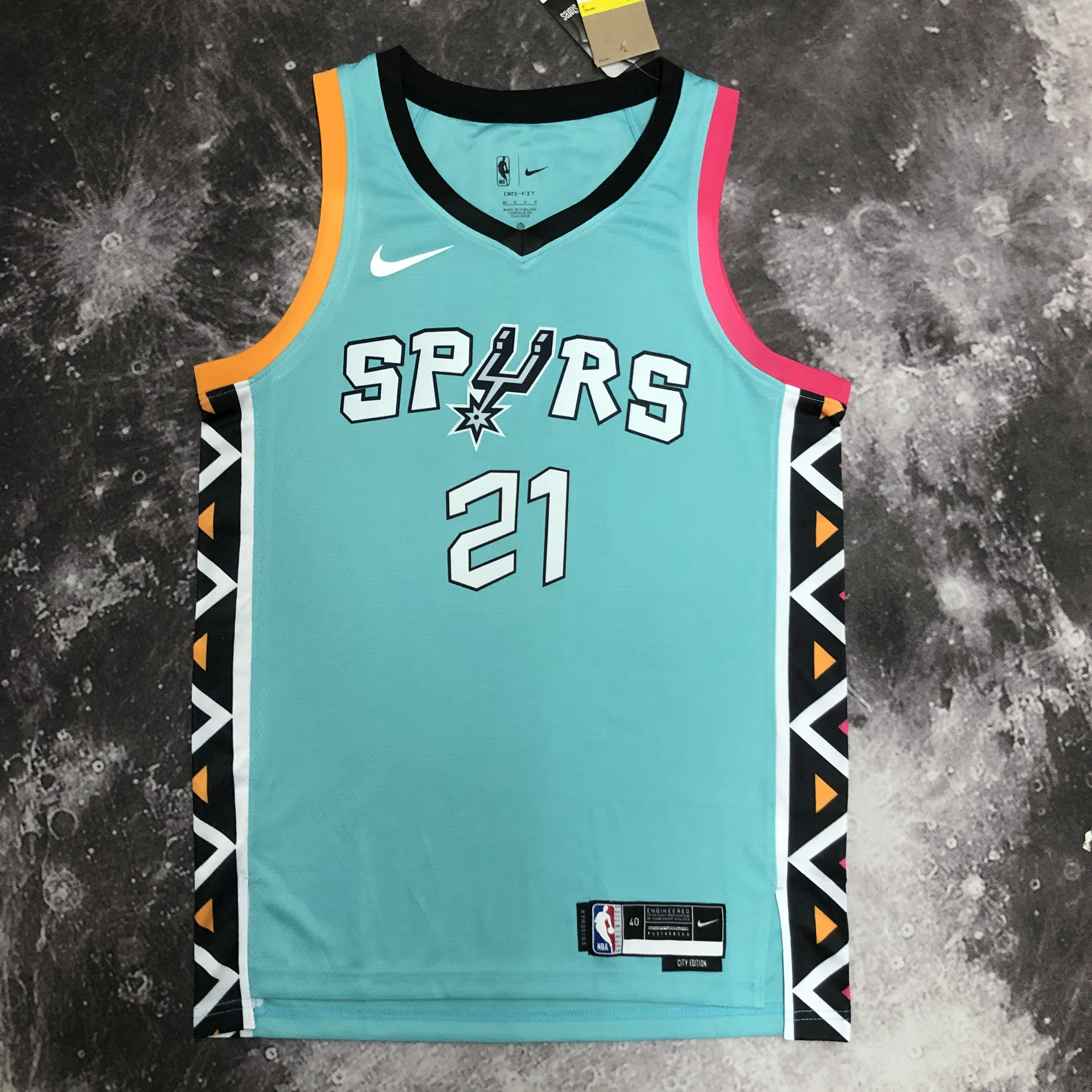 2023 Spurs City Edition No. 21 Duncan