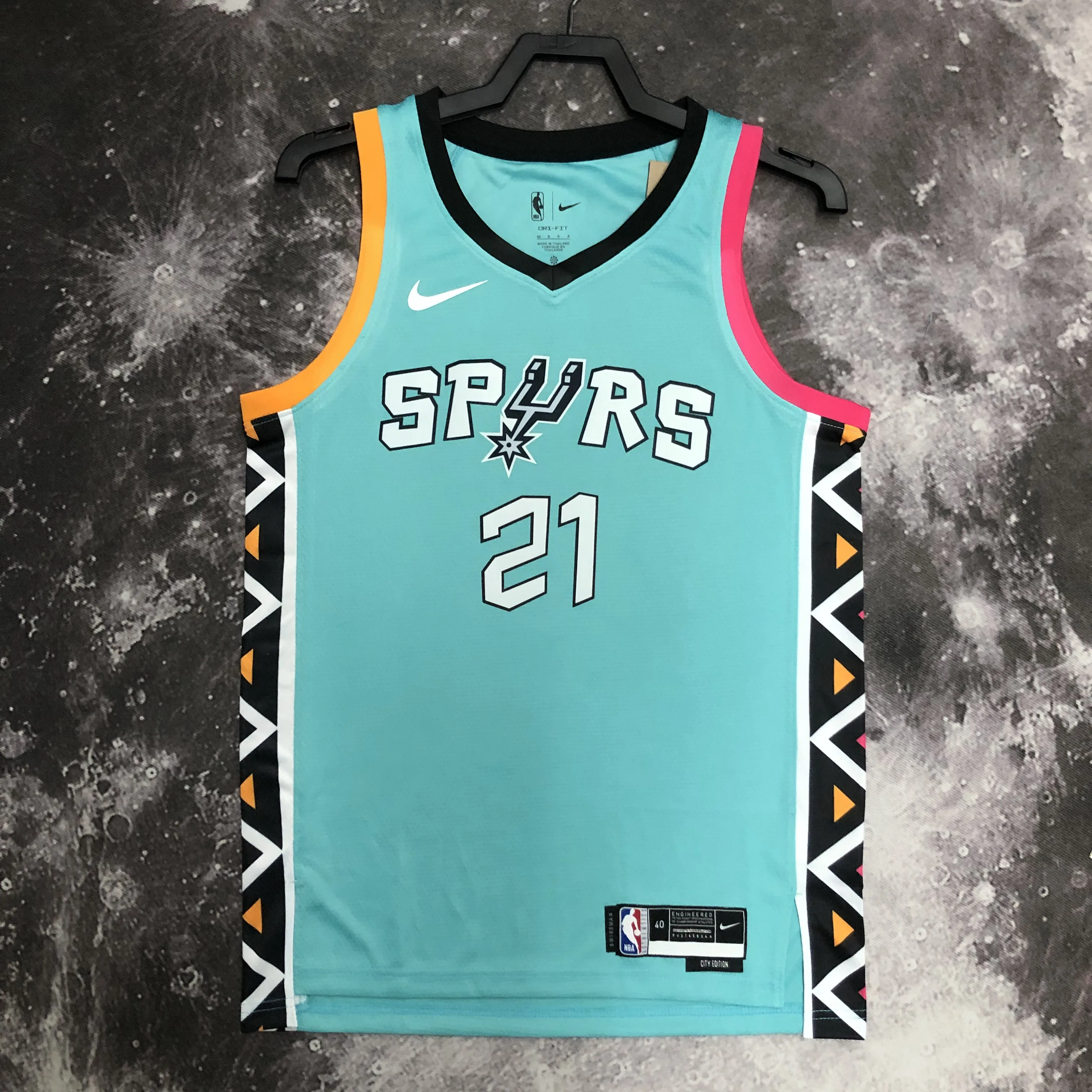 2023 Spurs City Edition No. 21 Duncan