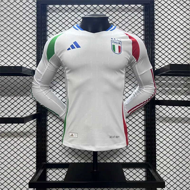 2024 Italy jersey away long sleeve player version white