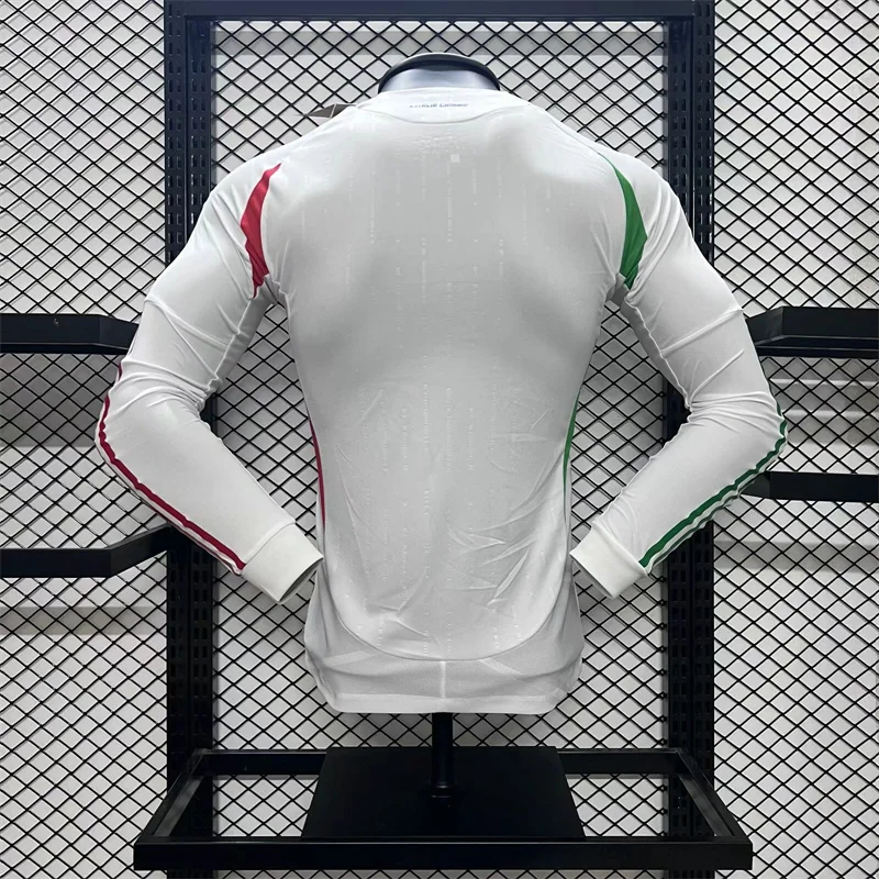 2024 Italy jersey away long sleeve player version white