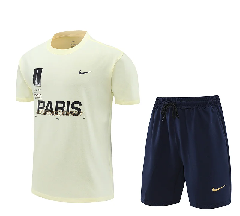 24-25 PSG soccer jersey yellow training suit