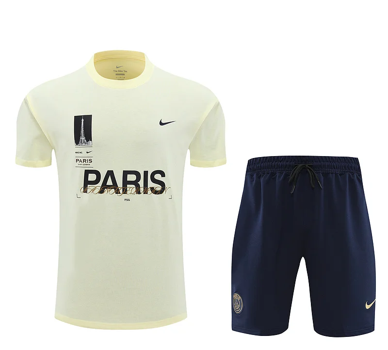 24-25 PSG soccer jersey yellow training suit